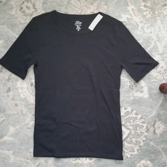 J. Crew Slim Perfect T-Shirt Short-sleeve Black - Picture 3 of 9